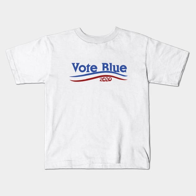 Vote Blue 2020 Kids T-Shirt by bubbsnugg